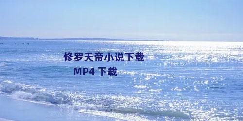 修罗天帝小说下载 MP4 下载